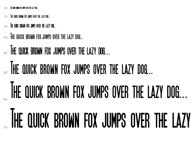 SF Movie Poster font waterfall